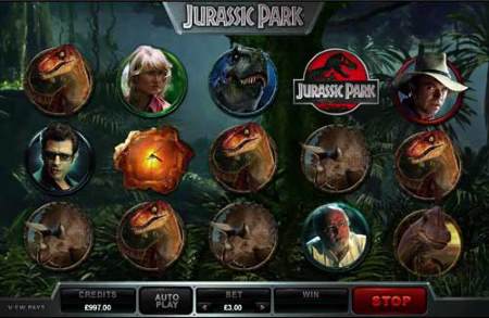 jurassic park video slot