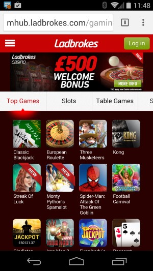 ladbrokes mobile casino