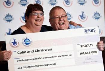 weir 160m lottery win